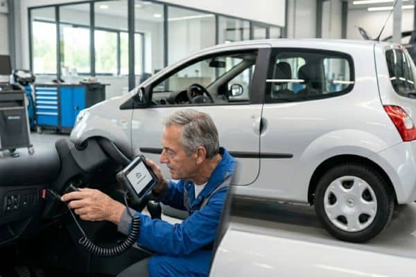 mécanicien contrôle valise twingo