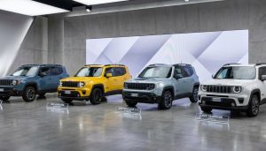 plusieurs génération de jeep renegade