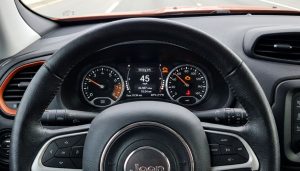 voyant de tableau de bord d'un jeep renegade